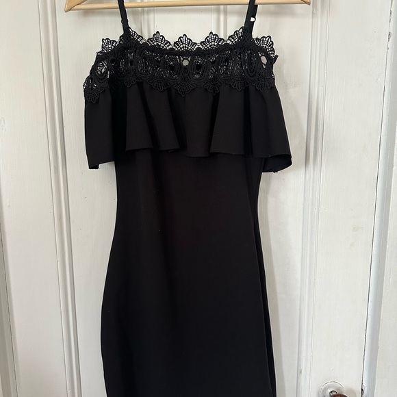 BCX Black Peplum Sheath Mini Dress - Picture 1 of 3